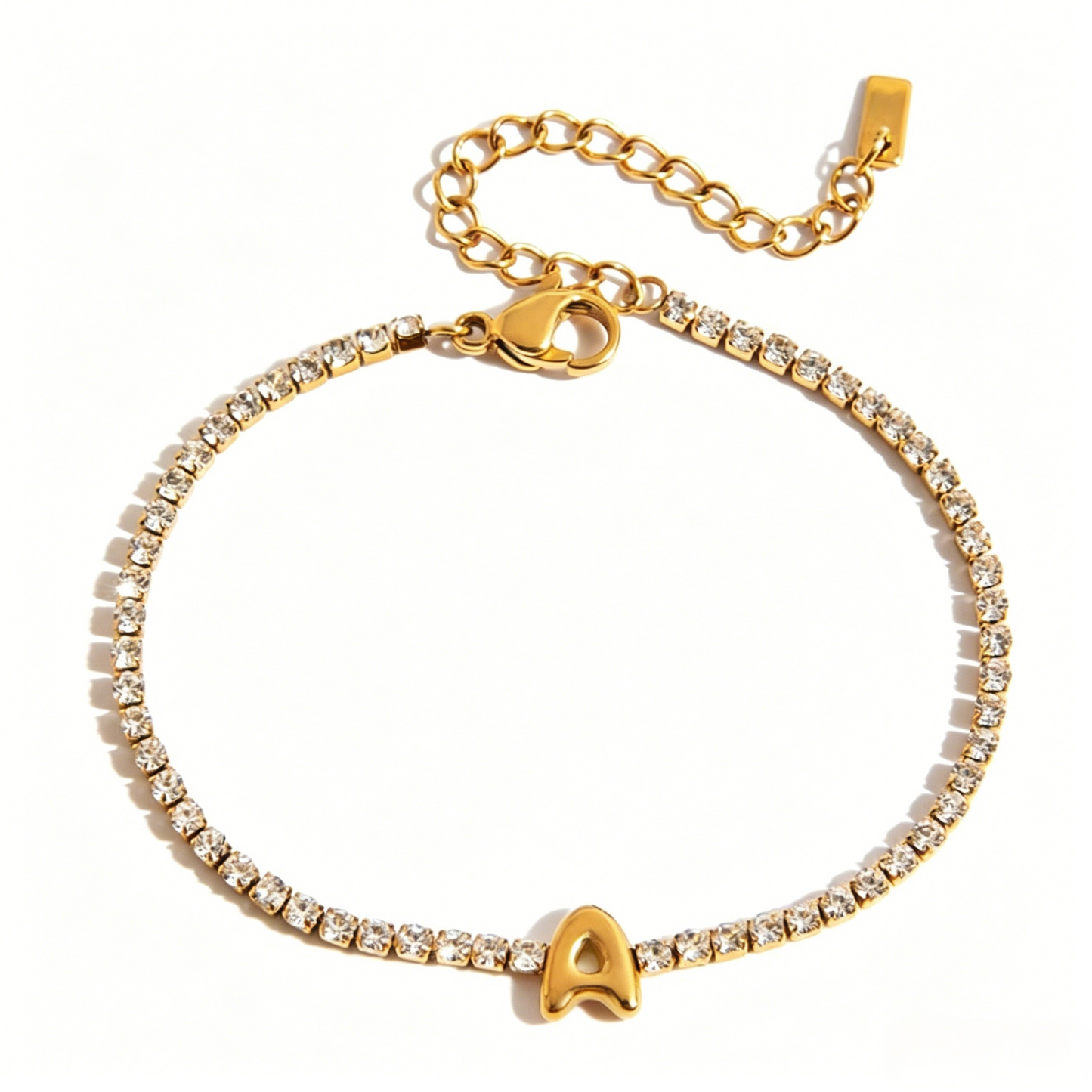 RAYNOVA INITIAL TENNIS BRACELET
